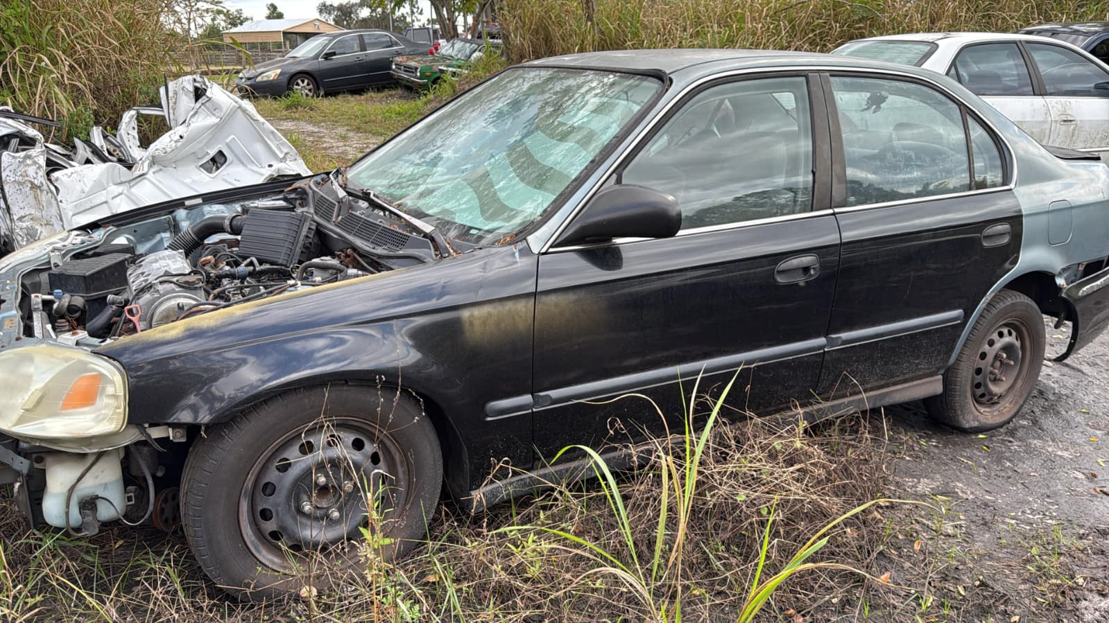junk car ready to sell for cash in Central Florida with damaged condition